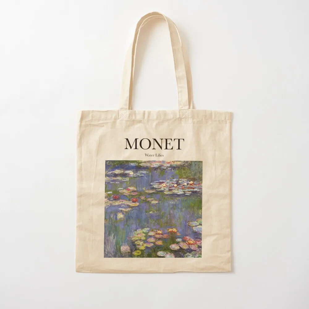 

Monet - Water Lilies Tote Bag supermarket folding bag Customizable woman Canvas