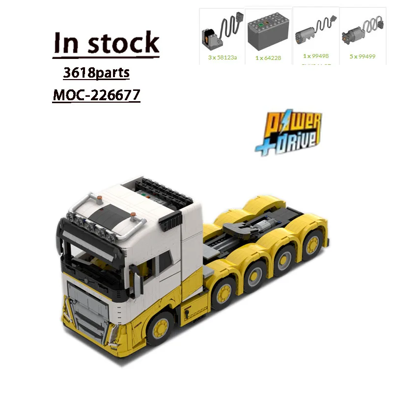 

MOC-226677FH16 10X4 Tractor Truck Building Block Model 3618 PartsMOC Creative Boy Kids Birthday Building Blocks Toy Gift