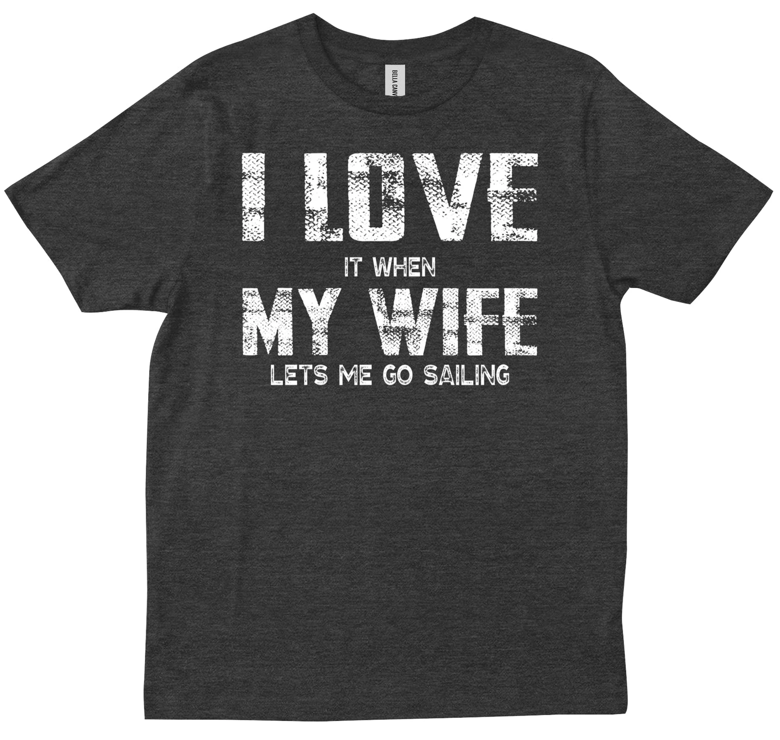 Я люблю свою жену, когда моя жена позволяет мне выйти на пару, забавная мужская подарочная футболка для парусного спорта