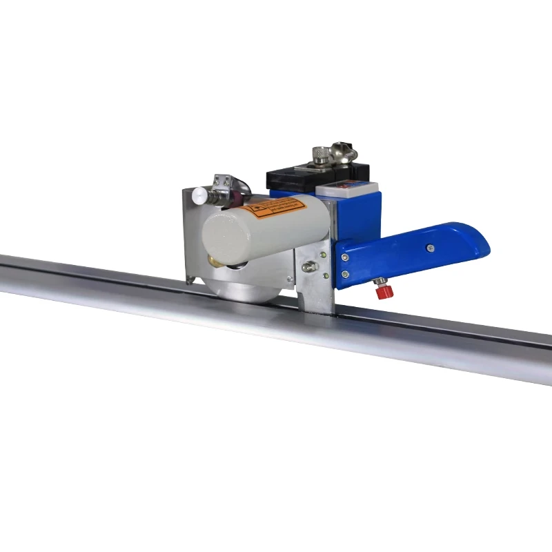 Electric Round Knife Fabric End Cutter Straight Knife Textile Table Cloth Edge Roller Blinds Curtain Automatic Cutting Machine