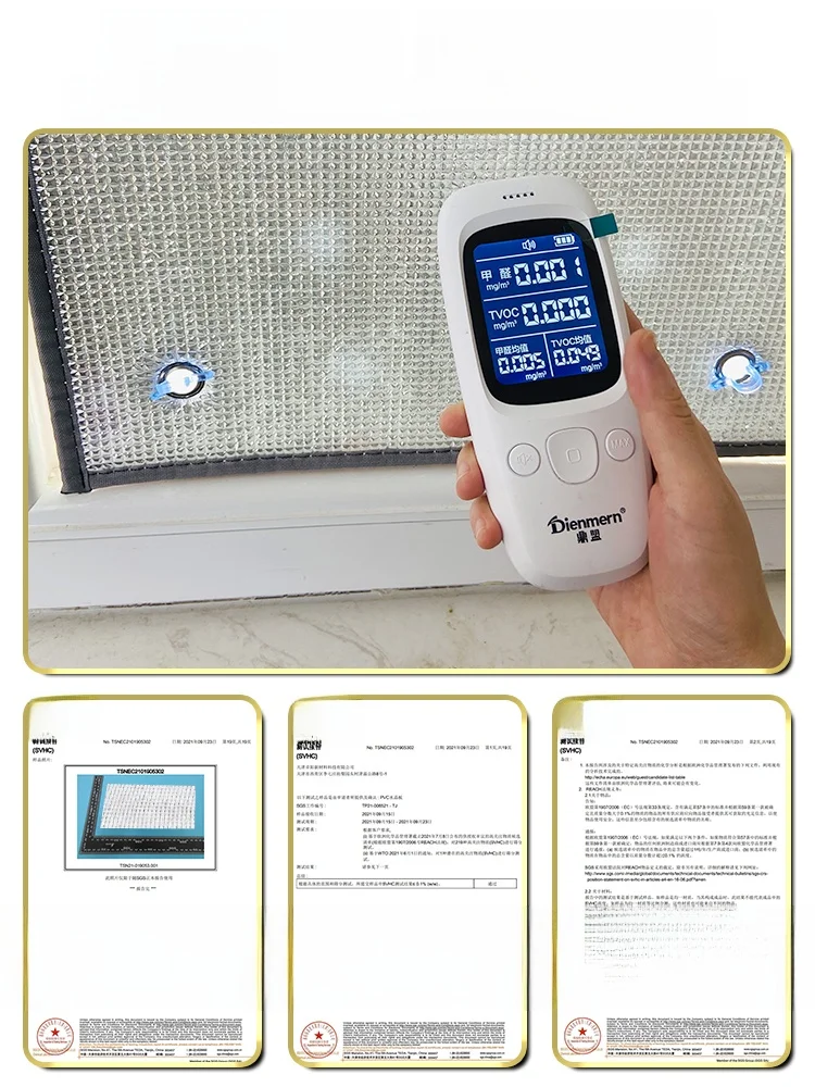 단열 창 차양 방수 침실 발코니 유리 필름 개인 정보 보호 커튼 온실에 드릴링이 필요 없음