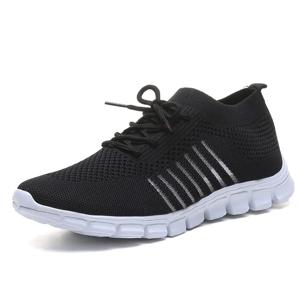 

Women Mesh Casual Shoes Lace Up Breathable Slip on Lightweight Sports Sneakers Comfortable Flats Mesh Trainers Female Sneakers