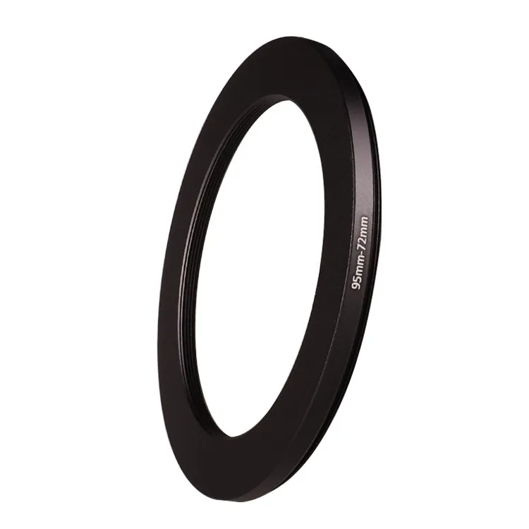 95mm-72mm 95-72mm 95 do 72 Adapter filtra pierścieniowego w dół czarny