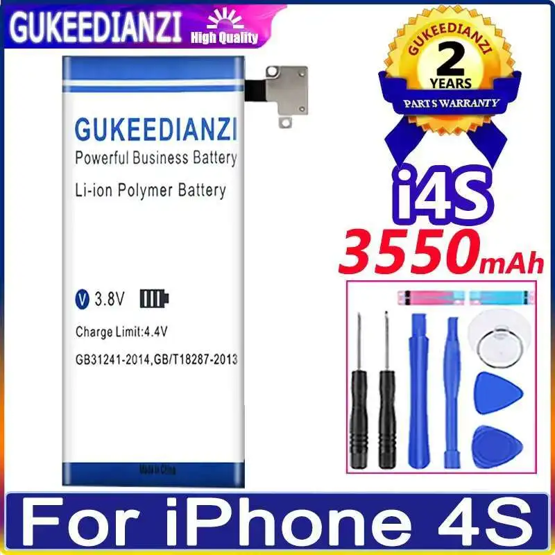 

For Apple Iphone 4S Good Low-Temperature Performance 3550Mah High-Capacity Mobile Phone Battery