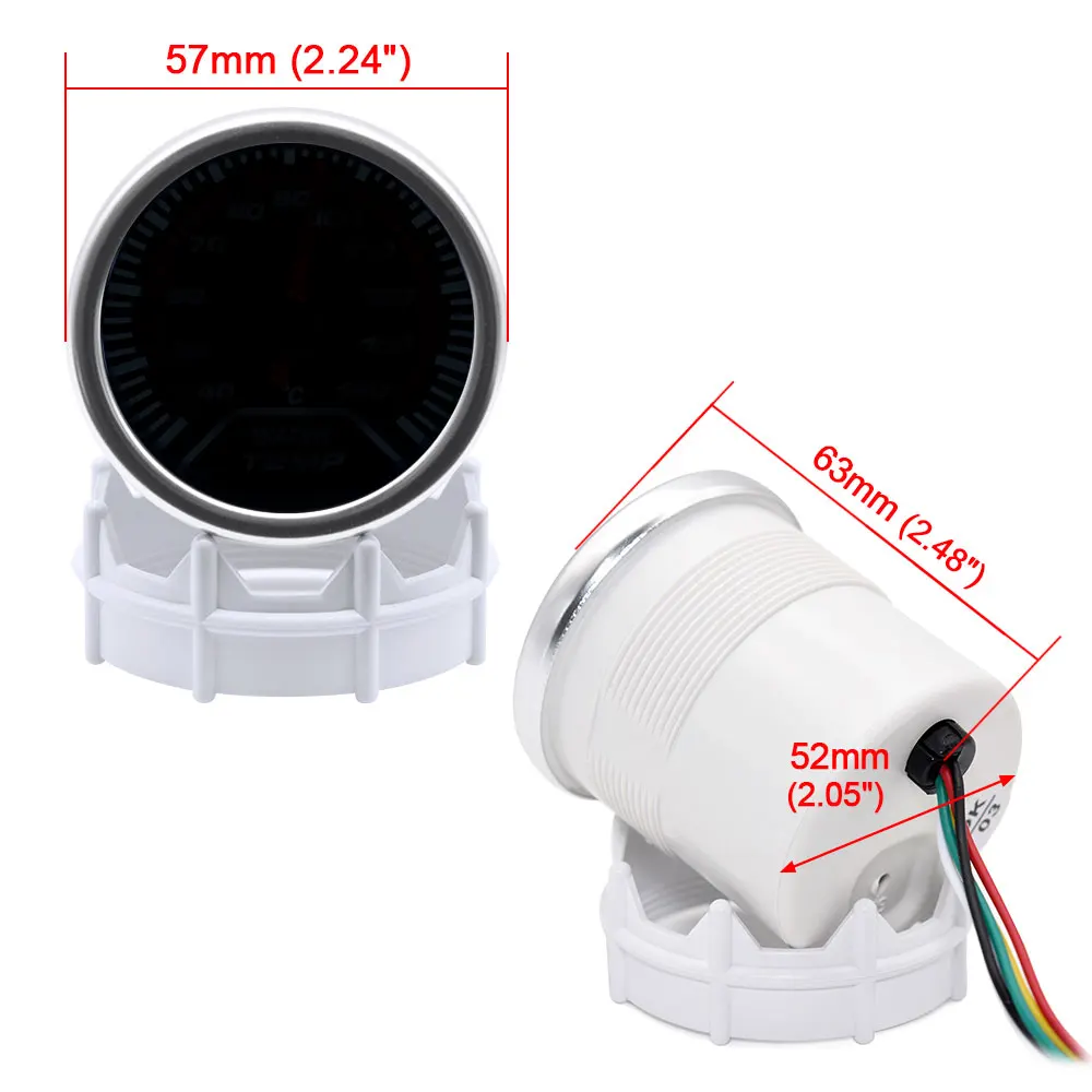 52mm Tachometer Oil pressure Psi Turbo Bar Oil Temp Water Temperature Exhaust Gas Temp Gauge Voltmeter EGT Gauge For Car Racing