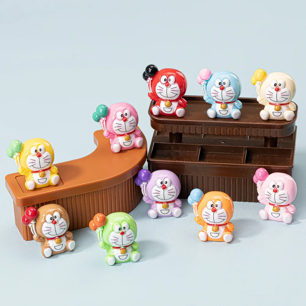 10 Figuras de Acción de Doraemon, Personajes de Anime, Decoración para Pasteles, Adorno para Coche, Muñeco de Colección, Regalo de Cumpleaños