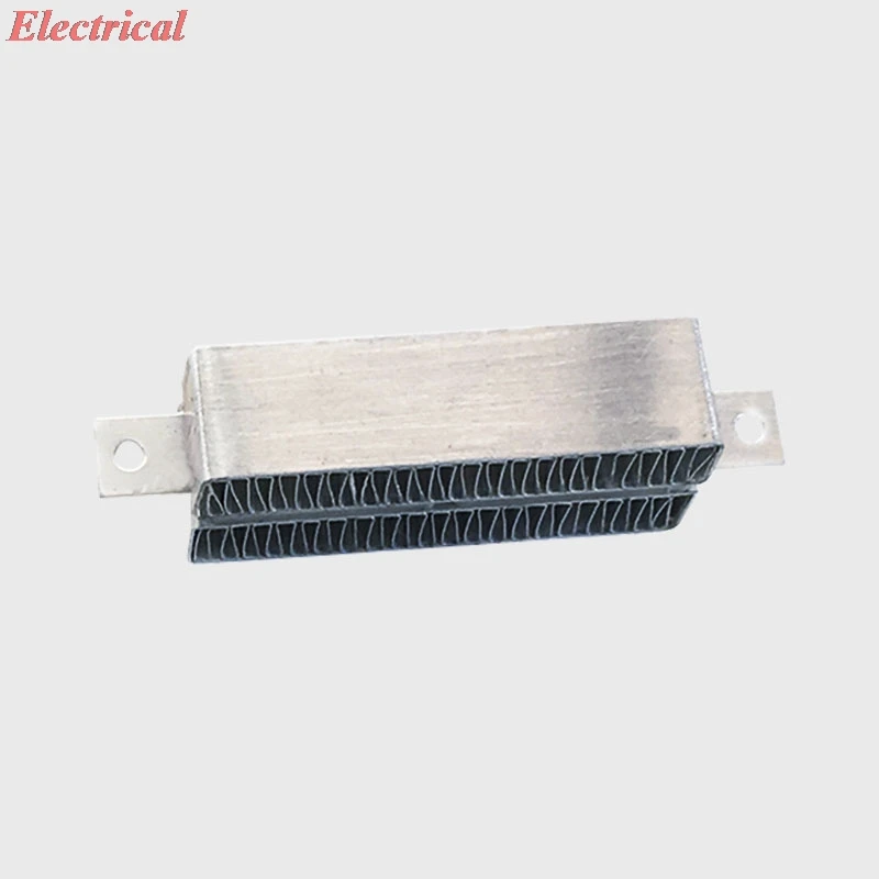 1PC 12V 50W Ceramic PTC Constant Temperature Air Heater Heating Element Corrugated Strip Cast Aluminum Fitting 72*21