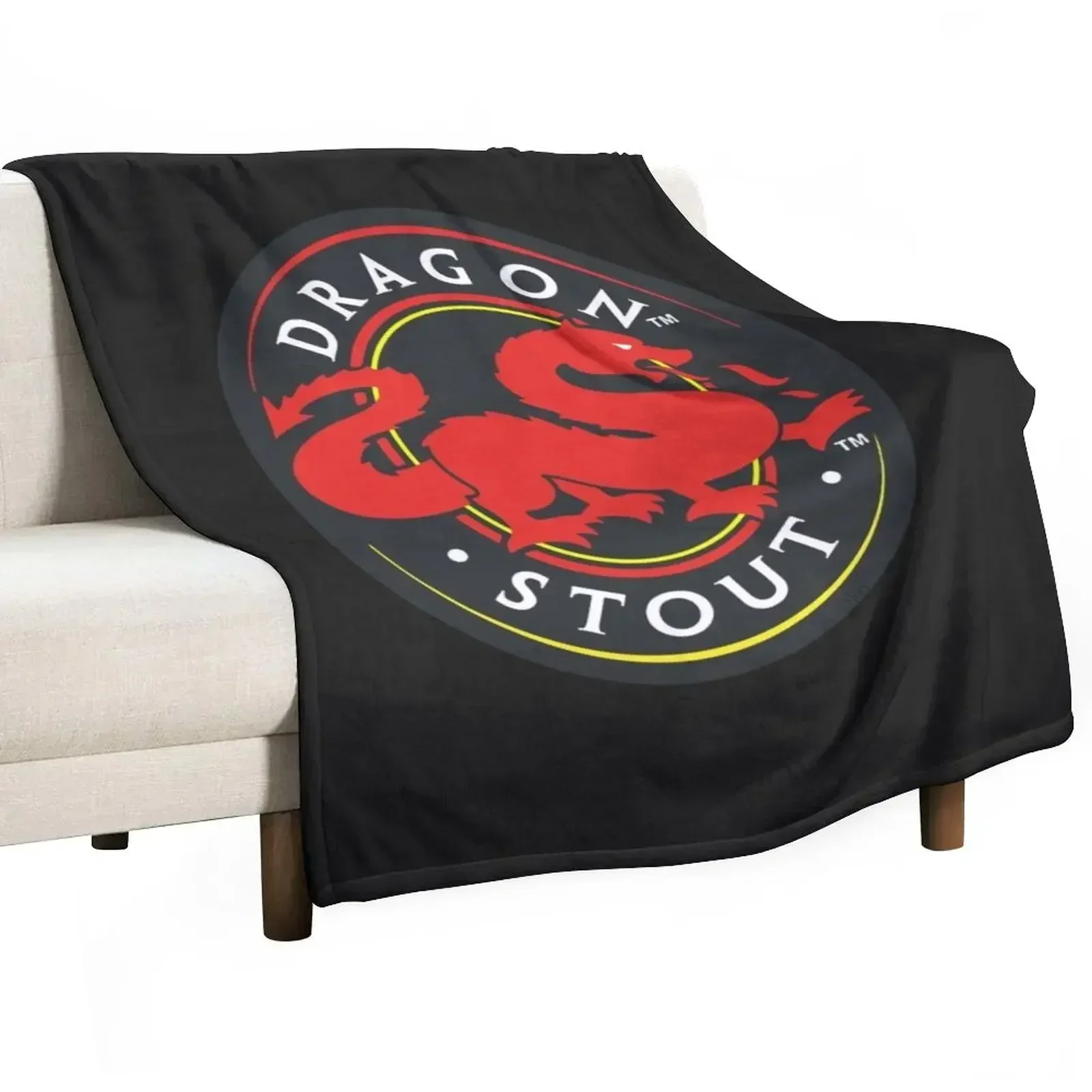 Jamaican Dragon Stout Throw Blanket Furry Soft Fashion Sofas Blankets