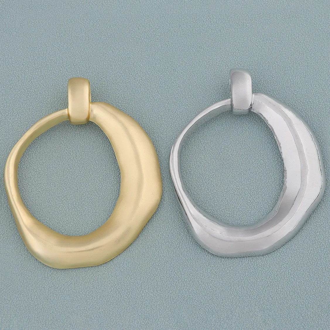 

2 x Boho Hollow Geometric Pendant for Necklace Jewelry Making Findings 68x54mm