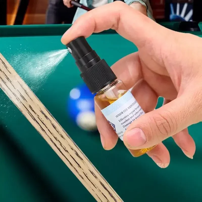 20ml Snooker Club Lube Oil Club Maintenance Oil Billiards Stick Lube Oil Billiard Cue Cleaner & Conditioner Safety for Indoor