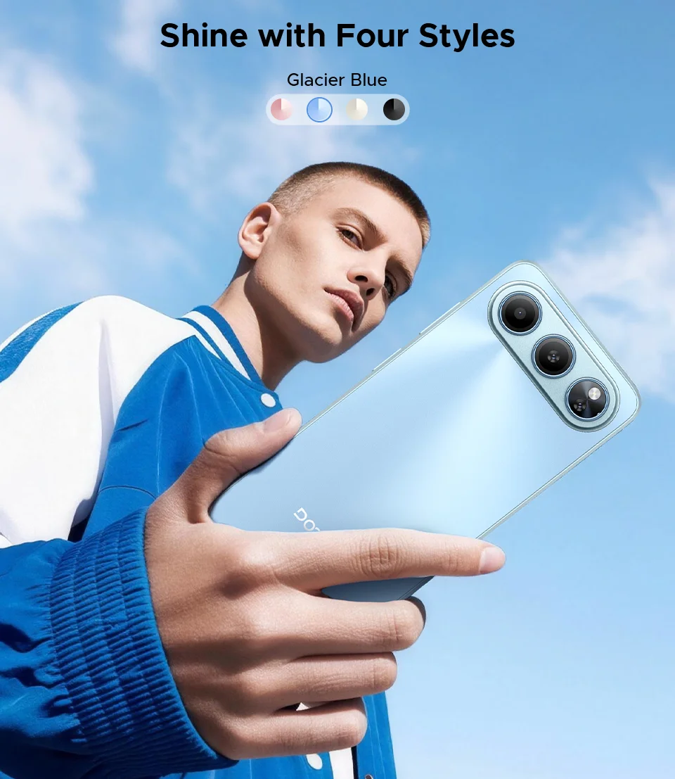 DOOGEE Note 60 Smartphone 6150mAh Battery 6.56'' Display 32GB(3+29) 128GB 13MP Main Camera UNISOC T7225 Android 16 Mobile Phone