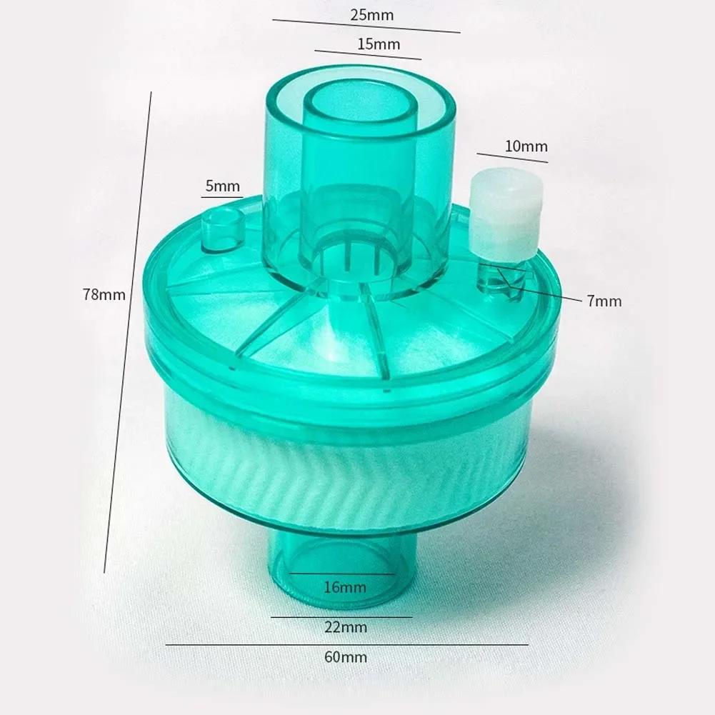 10-50pcs Breathing System Compound Filters Bacteria Filter HME HEPA Ventilator Moisture Heat Exchanger Disposable