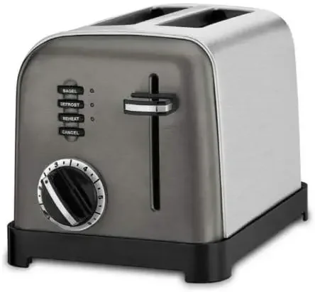 NEW CPT-160BKS 2-Slice Metal Classic Toaster, Stainless Steel/Black