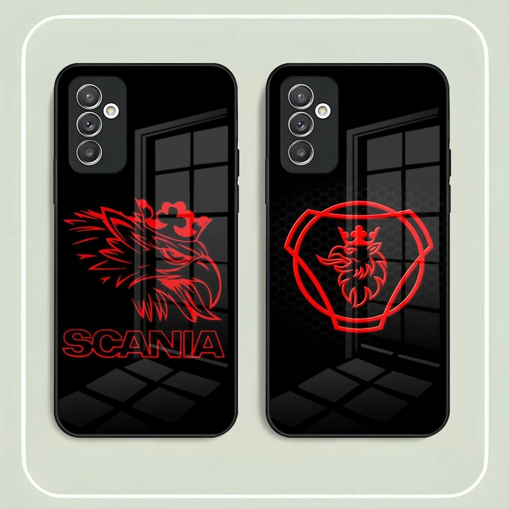 S-scania Logo Phone Case For Samsung S26 S24 Ultra S22 S23 S25 Fe S21 Plus A16 A54 A57 A37 A17 A34 A53 Glass Cover