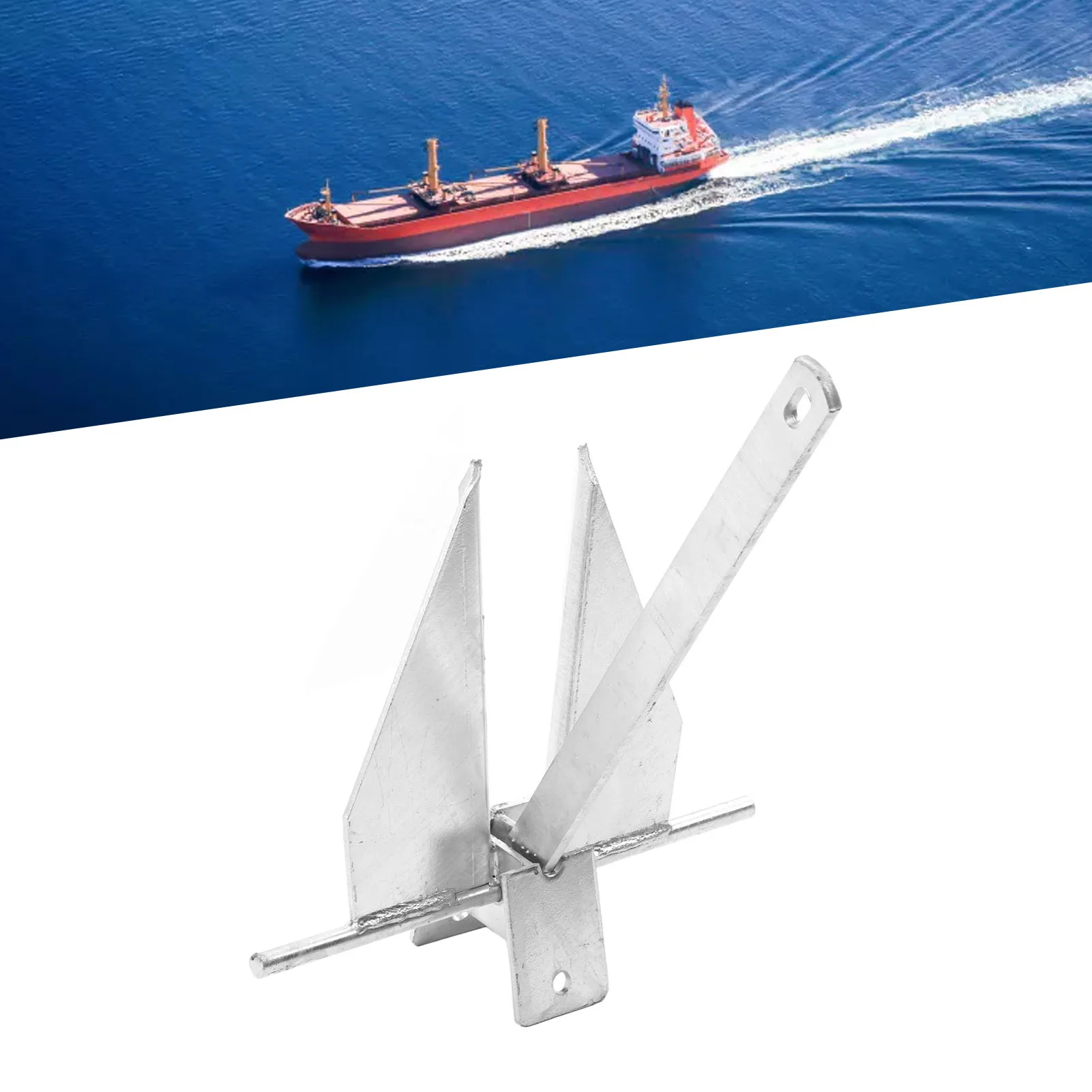 13lb Ship  Kit Carbon Steel Heavy Duty   Boat  with Nylon Rope Chain for Fresh Water Sea Ship