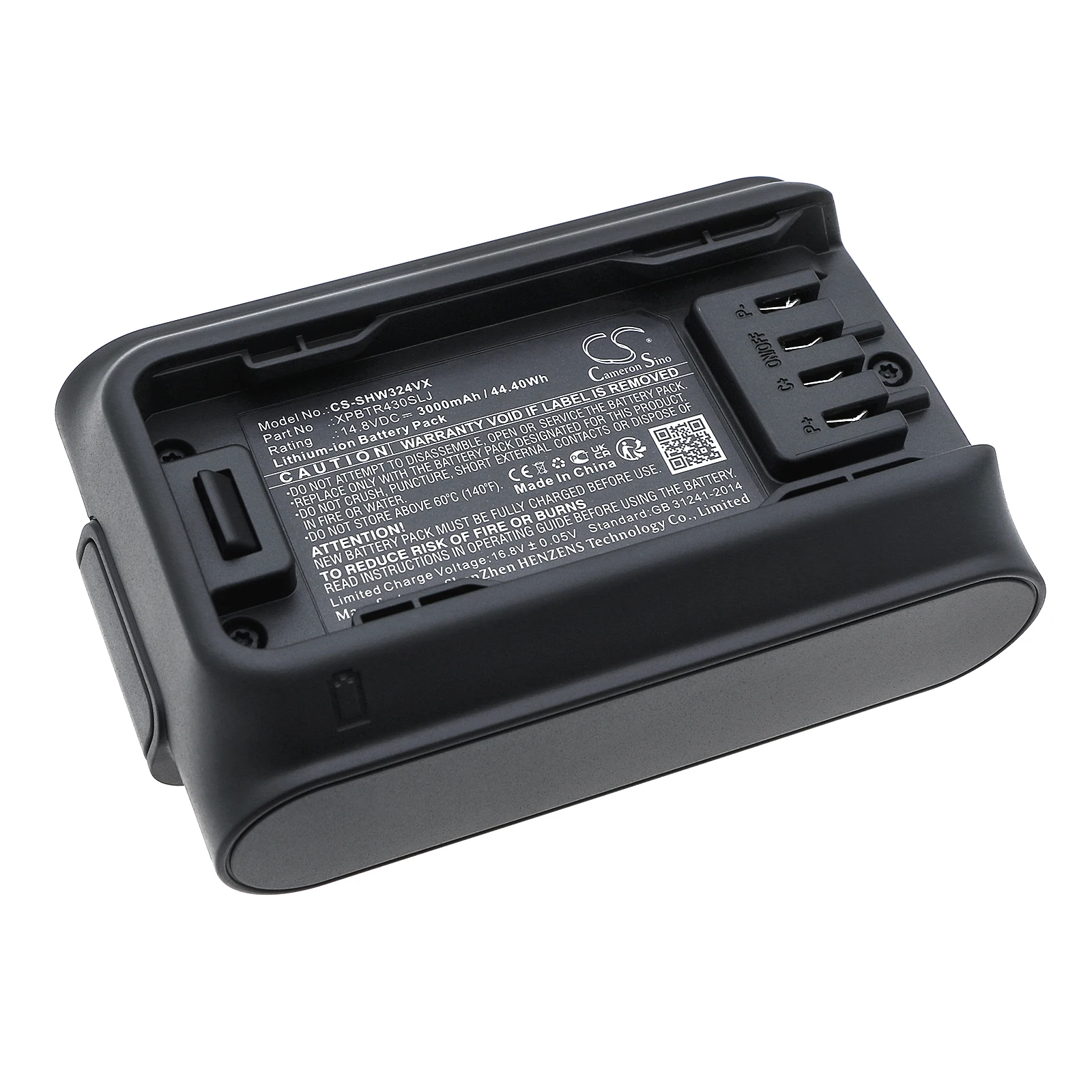 CS Replacement Battery For Shark CleanSense iQ+,IW3241JSL XPBTR430SLJ 3000mAh / 44.40Wh Vacuum