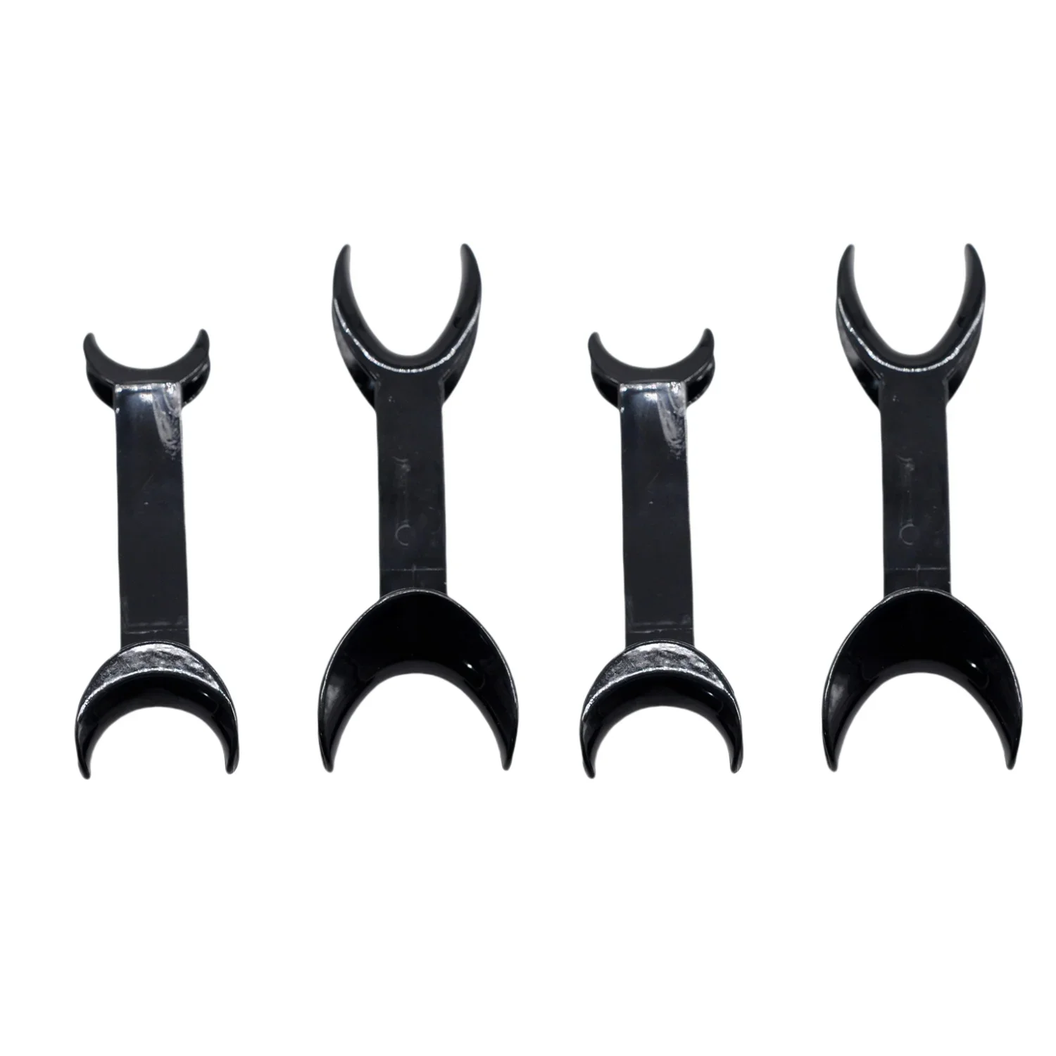 2S/2L Dental Intraoral Lip Cheek Retractor Double Head Orthodontic Mouth Opener Plastic Black Dentist Instrument Tools