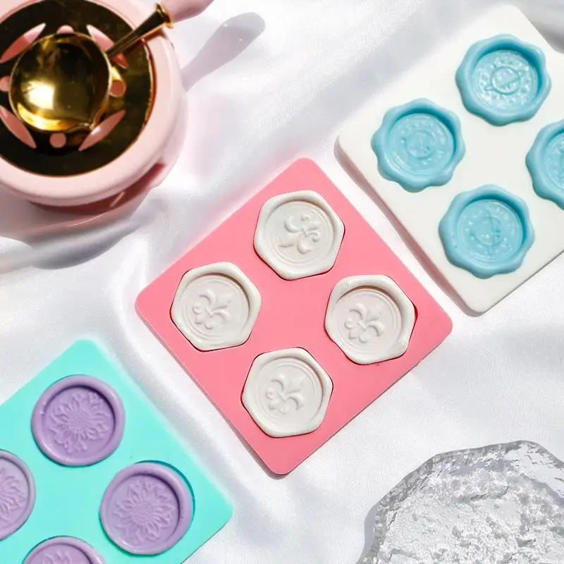 Wax Seal Stamp Silicone Mold Pad For 25mm Stamp Sealing Wax Fix Shapes Mats Sealing Fixer Scrapbook Envelope DIY Making Tool