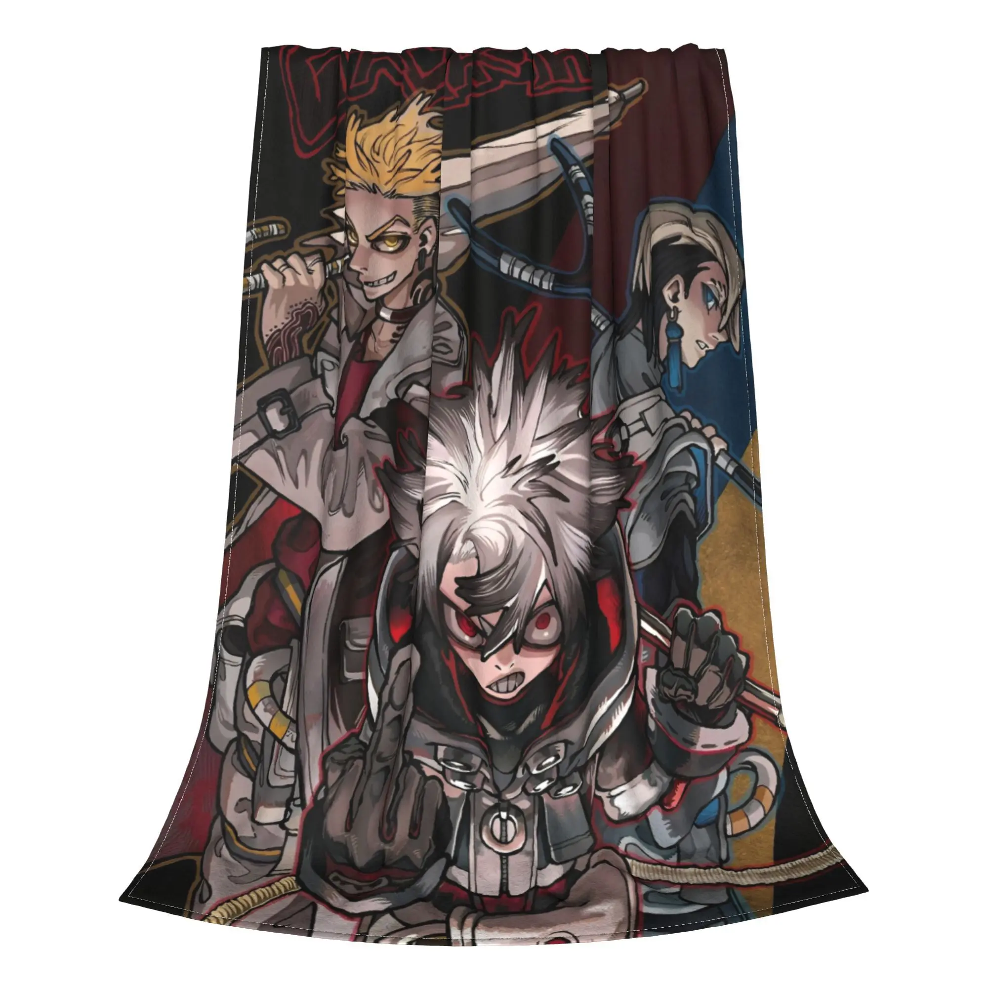 Gachiakuta Manga Rudo Stuff Blankets Super Soft Flannel Zanka Riyo Enjin Throw Blanket Comfortable Rug Piece