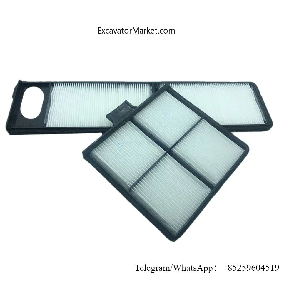 Excavator Accessories For Kobelco SK130 210 330-8 200Excavator Air Conditioning Filter Inner and Outer Filter Interior Parts