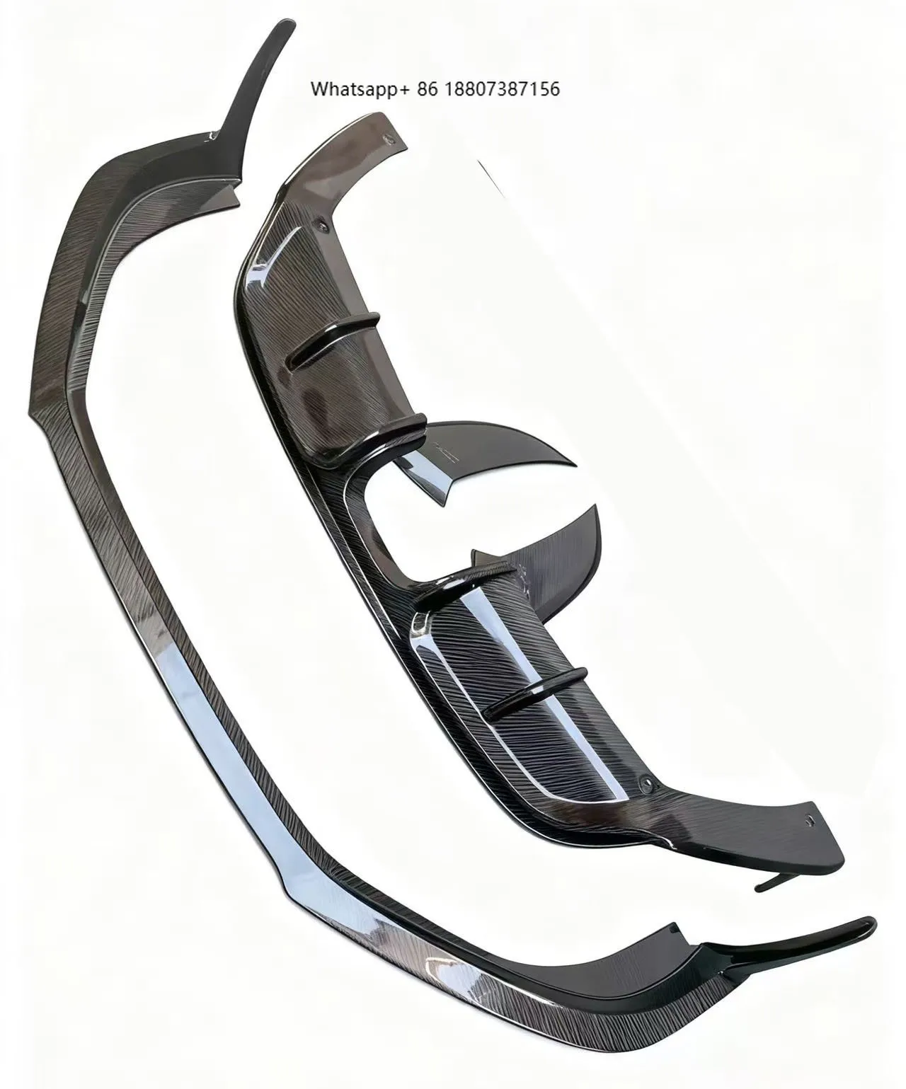 

New 718 982 Cayman Boxster 2016 Carbon Fiber Front/Rear Bumper with Exhaust Cut-Outs-Bolt-On Retrofit Upgrade Universal Fitment