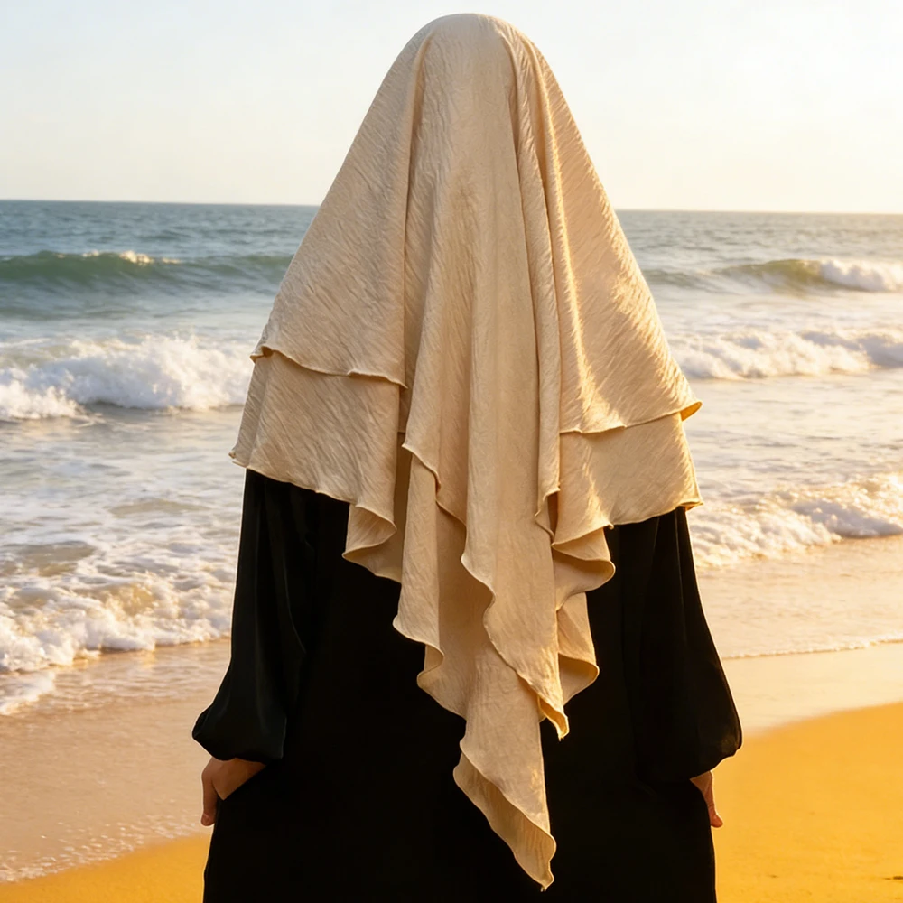 

Рамадан, Ид, мусульманские женские головные уборы: химар, скромный головной убор, хиджаб, исламская одежда для намаза, абайи, арабский никаб, амира, длинный шарф, тюрбан, бурка