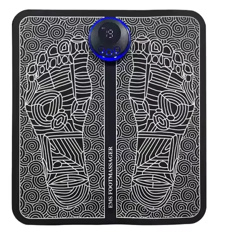 

Массажная подушечка для ног Tens с дистанционным управлением, массажер для акупунктурных точек с нажимной пластиной для пальцев и пальцев, домашняя версия, массажер для тела Ems Foot Massag