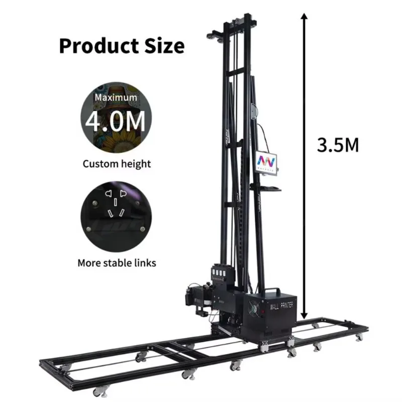 2026 3d Vertical Floor and Wall Printer 2 in 1 Wall Printing Machine Ground Printing Glass Wood Ceramic Printing +7 Color UV Ink