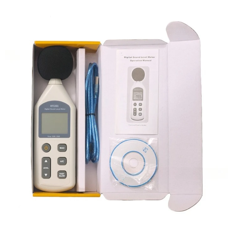 HY1361 Digital Noise Tester Sound Level Meter USB Computer Connection High Accuracy
