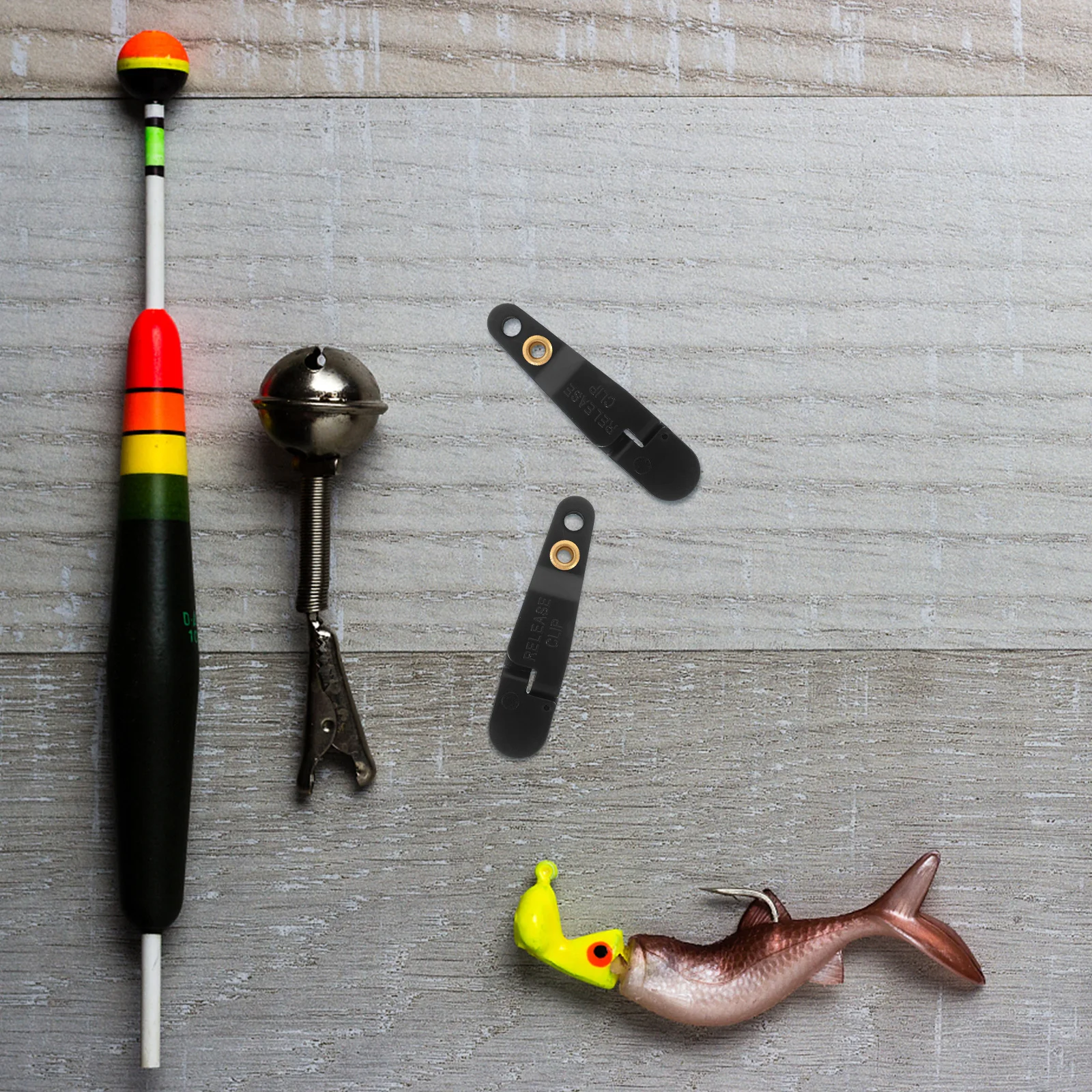 

2Pcs Fishing Line Release Clips Heavy Tension Snap Clip Padded Release Mechanism for Planer Boards Quick Detach Tool