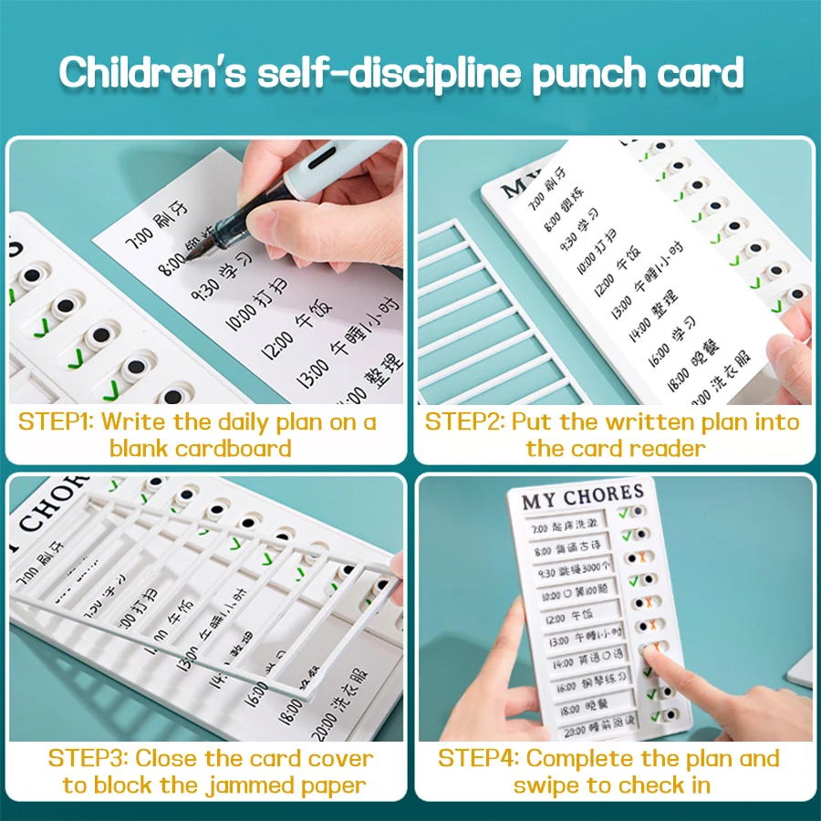 50 Stück Selbstdisziplin Lochkarte RV Note RV Checkliste Hausarbeit Nachricht Checkliste Schul bürobedarf Briefpapier