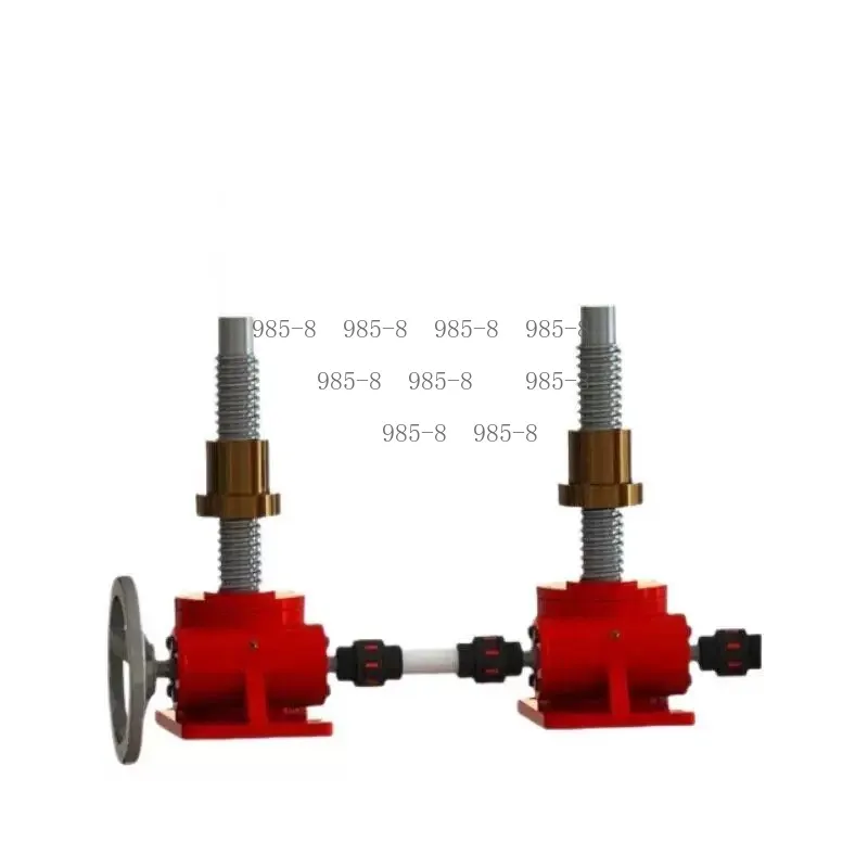 Hand Crank Electric Dual Drive Screw Lift, Worm Gear Synchronous Nut Lifting Jack