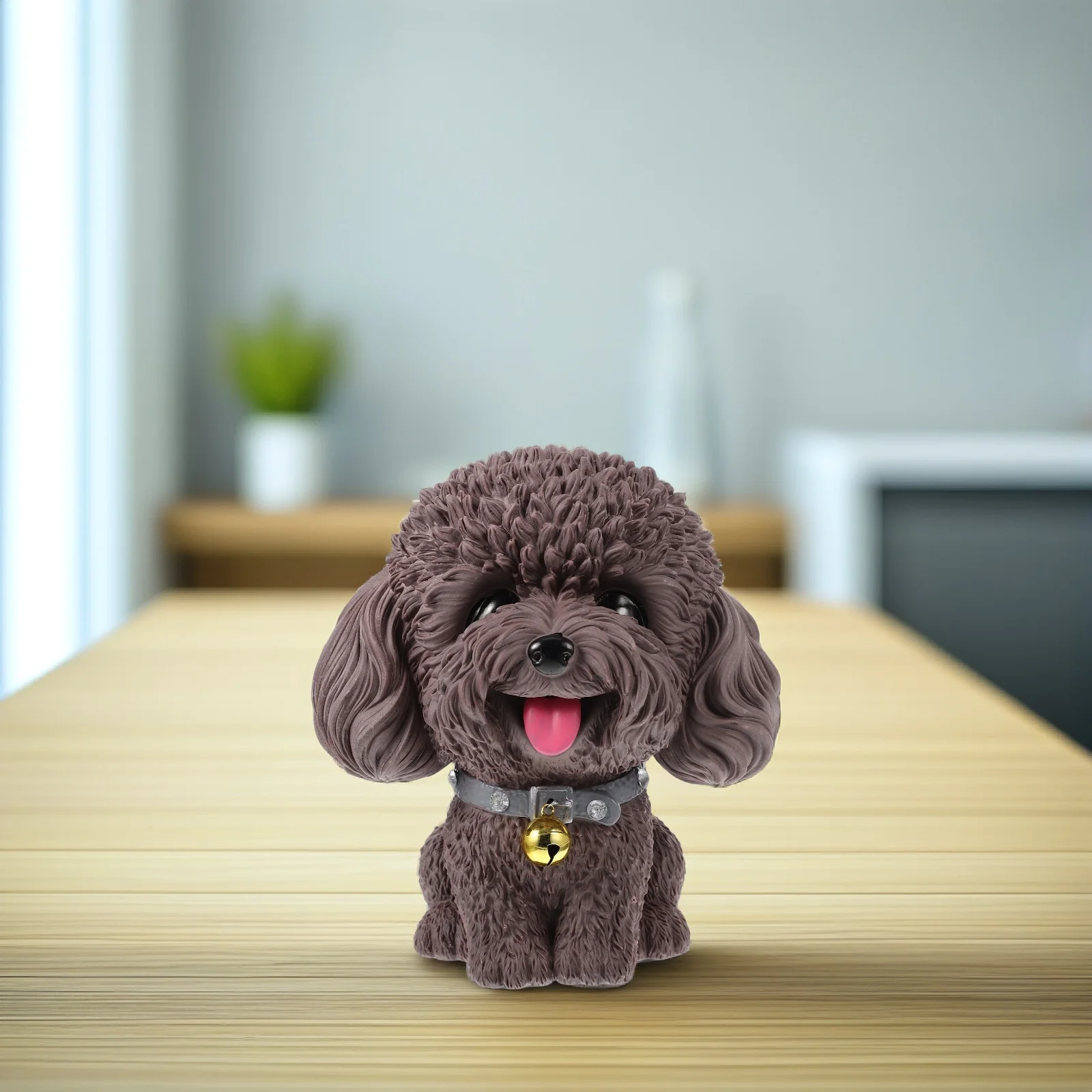 Hucha de perro de dibujos animados, tarro de monedas para cachorros de gran capacidad para niños, bote de ahorro de dinero de vinilo, decoración de escritorio, caja de dinero para regalo para niños