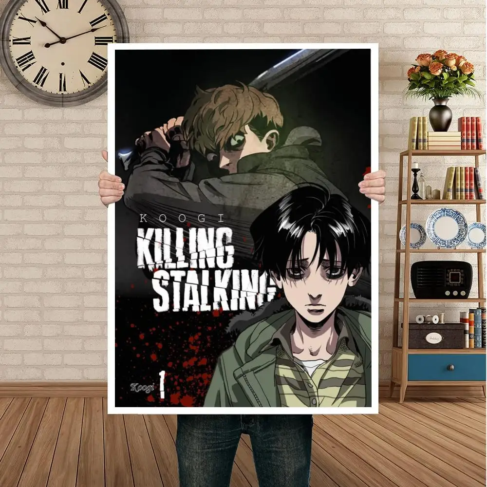 Anime Killing Stalking DIY Sticky Poster Whitepaper Prints Posters Artwork Vintage Decorative Painting