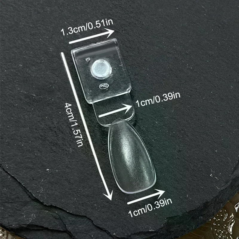 24 Uds. Pantalla magnética de punta de uñas postizas, tarjeta de Color Natural transparente, soporte de Gel para esmalte, paleta de uñas, práctica de pegamento para manicura