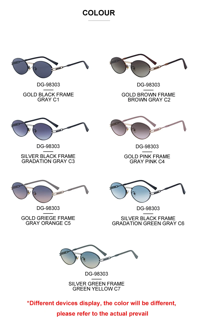 Kleine ovale Steampunk-Sonnenbrille aus Metall für Damen 2026 – Luxusmarke, Vintage Punk Sonnenbrillen für Damen, modische UV400-Schutzbrillen – Detail 11