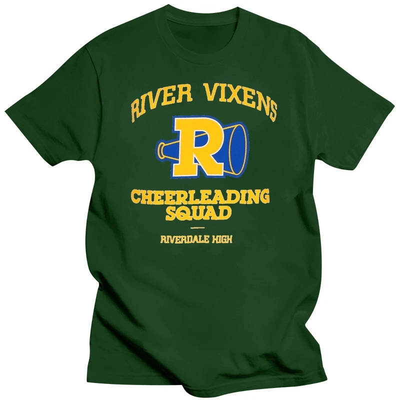 2025 new model male tee-shirt graphic t shirts OFFICIAL ARCHIE COMICS RIVERDALE RIVER VIXENS CHEERLEADING SQUAD WHITE T SHIRT