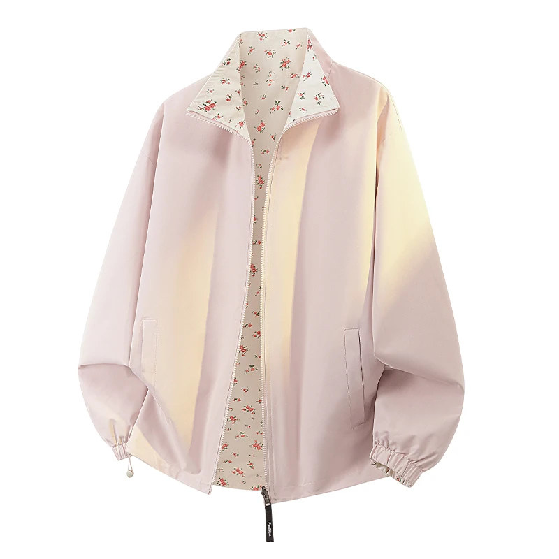2026 Autumn Women Jacket Windbreaker Breathable Y2K Hip Bomber Coats Trench Woman Coat Soft Double-faced Jackets Clothes Unisex