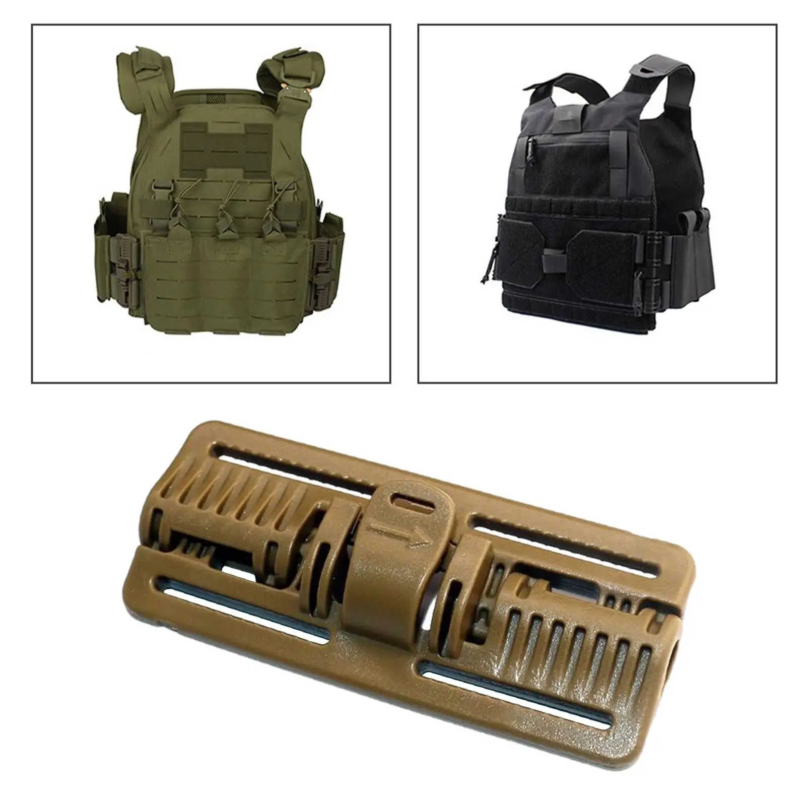 Quick Release Buckle POM Plastic Insert Strip for Vest Accessories Secure Buckle for Backpacks