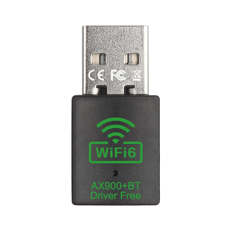 2in1 デュアルバンド 2.4G 5GHz USB WiFi 6 ネットワーク ワイヤレス レシーバー ドライバー 900Mbps WiFi Bluetooth 5.4 アダプター