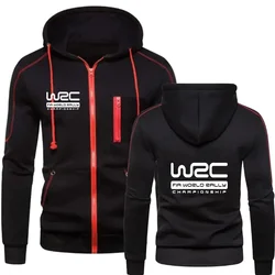 2024 World Rally Championship WRC Printed Men's Sportswear Fashion Zipper Hoodie Solid Men Sportswear Casual Warm Sportswear