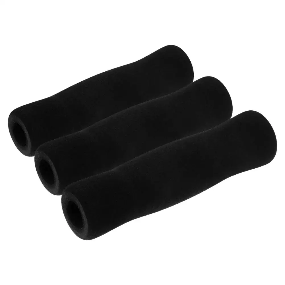 

3Pcs Umbrella Handle Durable Sponge Foldable Sun Rain Umbrella Ergonomic Replacement Grips Black Thickened Foam Walking Stick