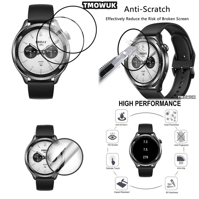 

For Xiaomi Watch S4 41mm Excellent HD Soft Film Anti-scratch For Curved Screen TMOWUK
