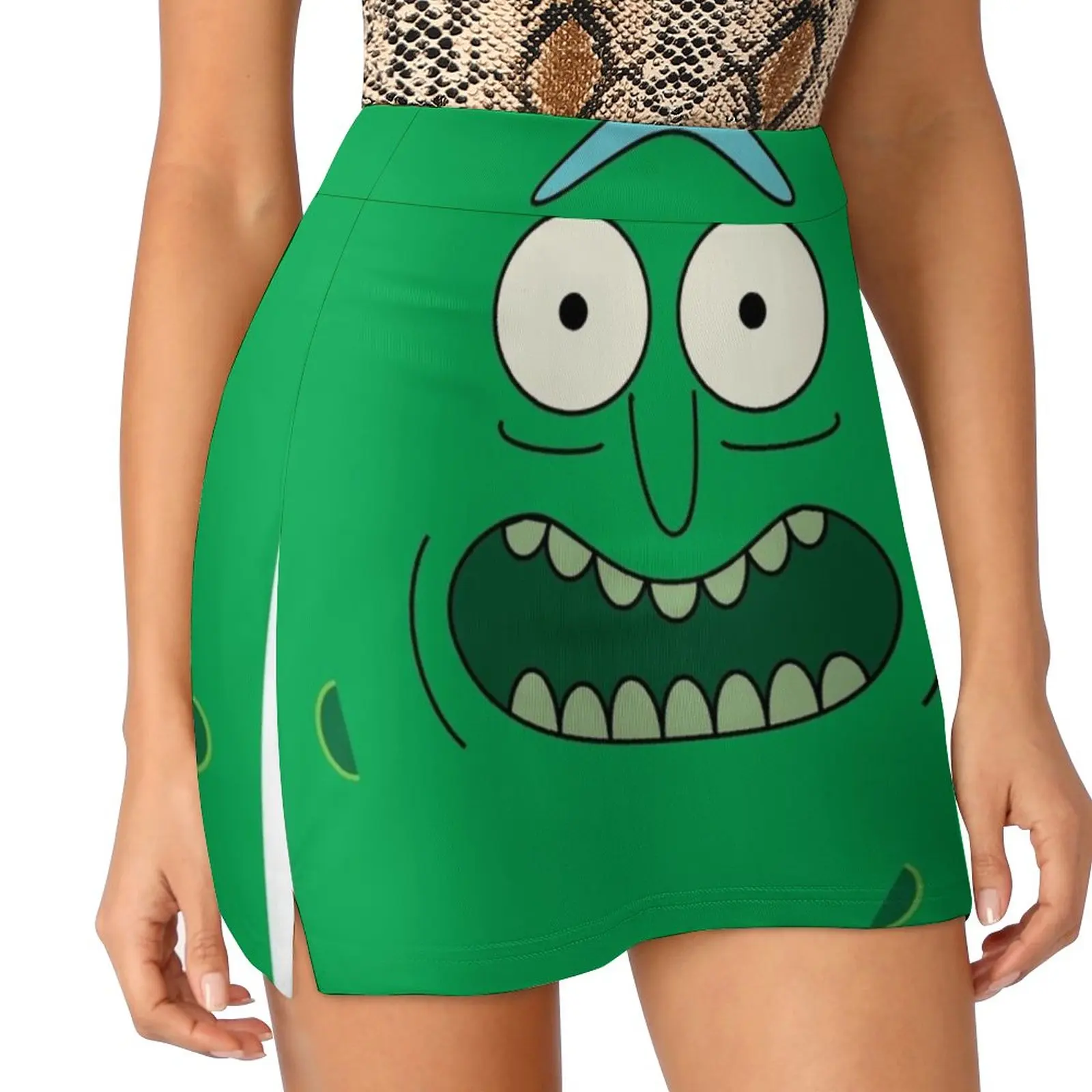 Pickle Rickkkk Korean Fashion Skirt Summer Skirts For Women Light Proof Trouser Skirt Pickle Rick Adult Swim