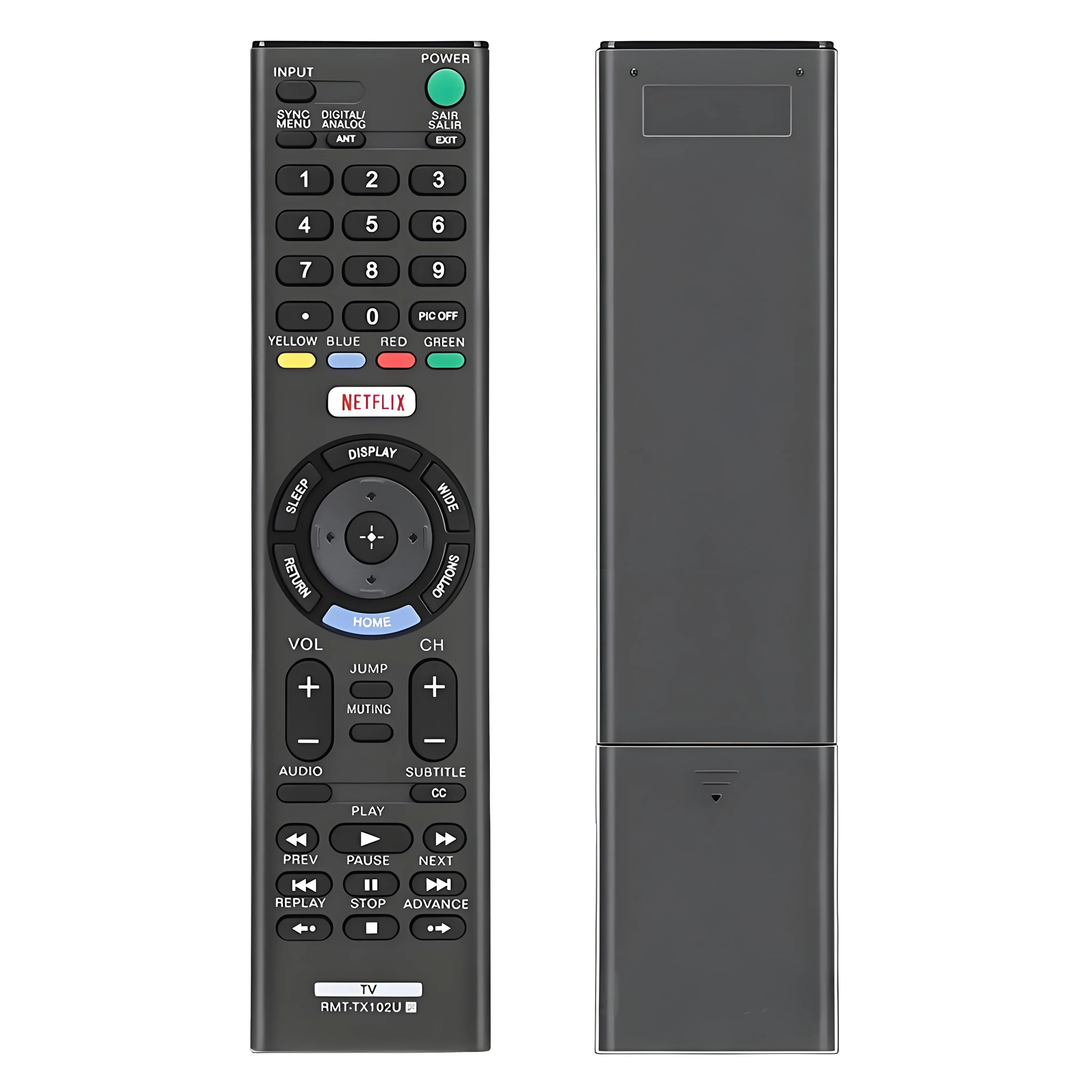 Replacement RMT-TX102U Remote Control Compatible with Sony Bravia TV KDL-40R550C KDL-48W650D