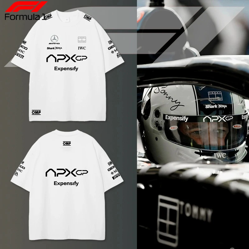 

F1 Racing Movie Brad Pitt Men’s and Women’s T-shirt Summer Quick Drying Outdoor Sports Leisure Top for Racing Fans