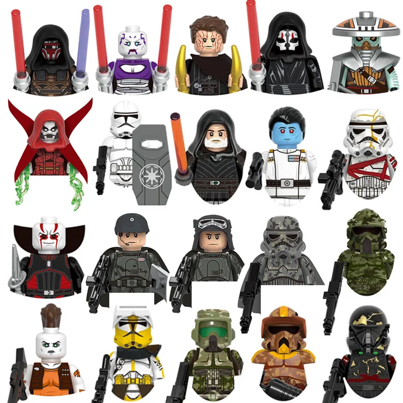 

XH2018 GH0211 Star Wars Clone Troopers Imperial Stormtrooper 501st Regiment Mini Robot Figure Toy Bricks Assembling Doll Present