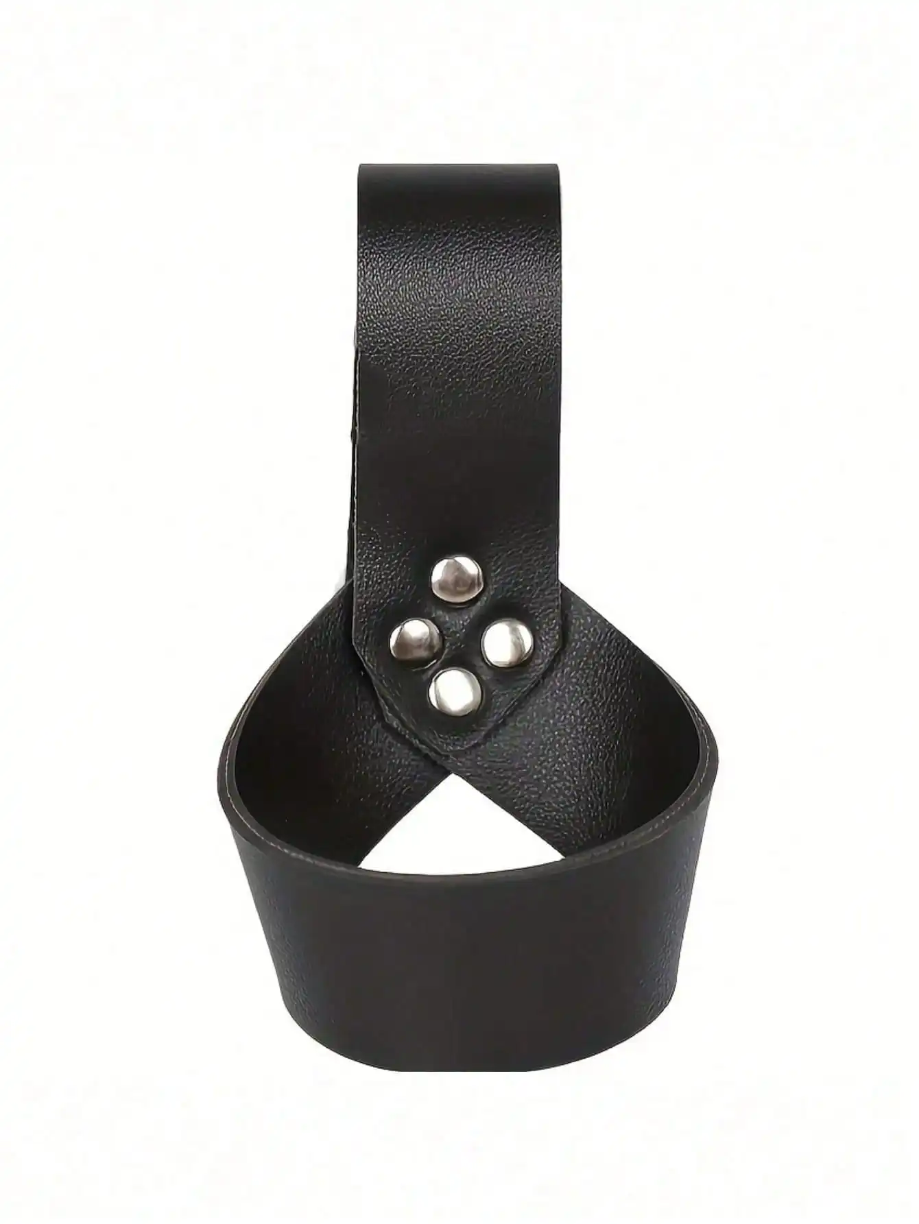 1 funda de espada medieval vintage de cuero, material de PU sin hebilla, accesorio unisex para disfraz de caballero o pirata, Halloween