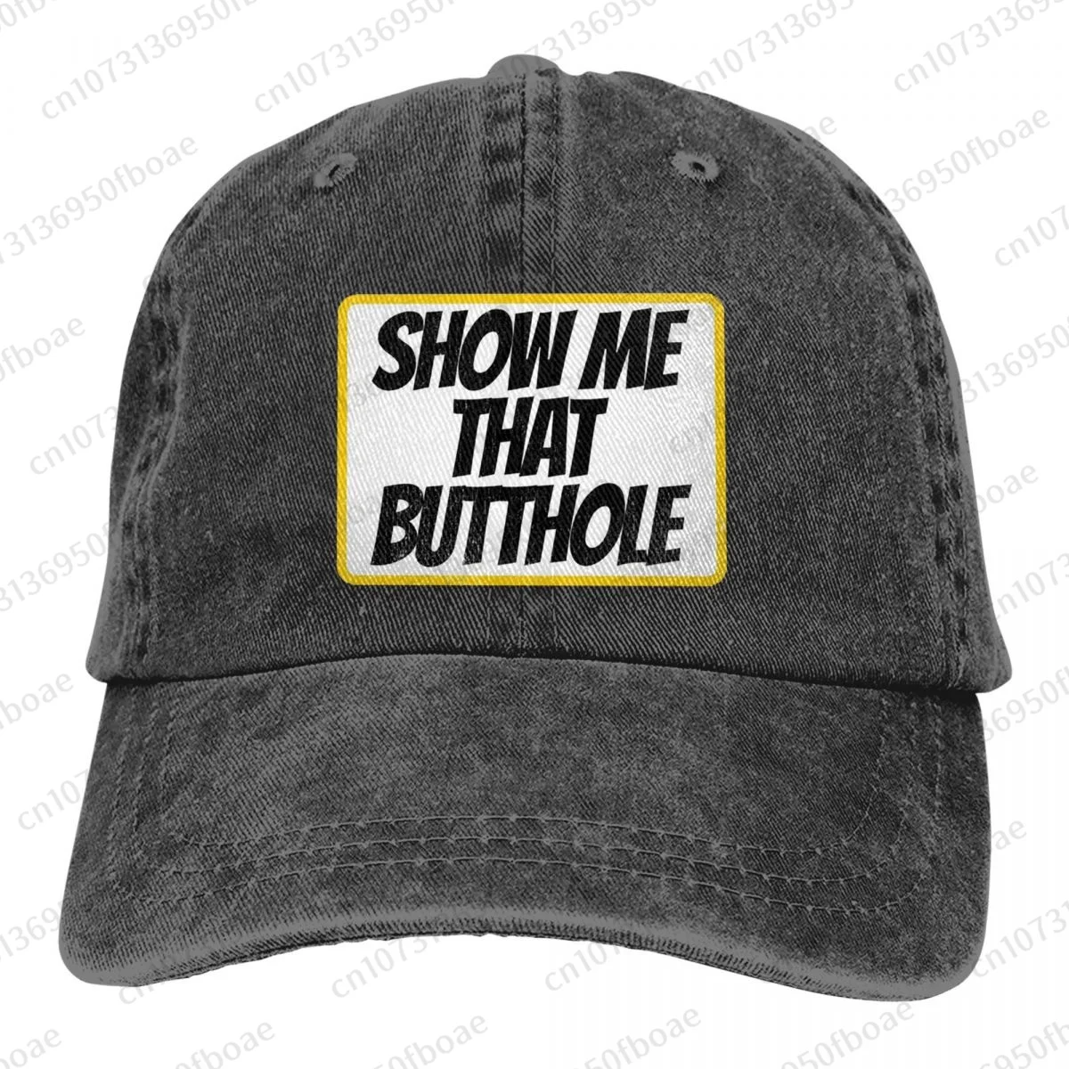 

Show Me That Butthole Fashion Unisex Cotton Baseball Cap Outdoor Adult Adjustable Denim Hat