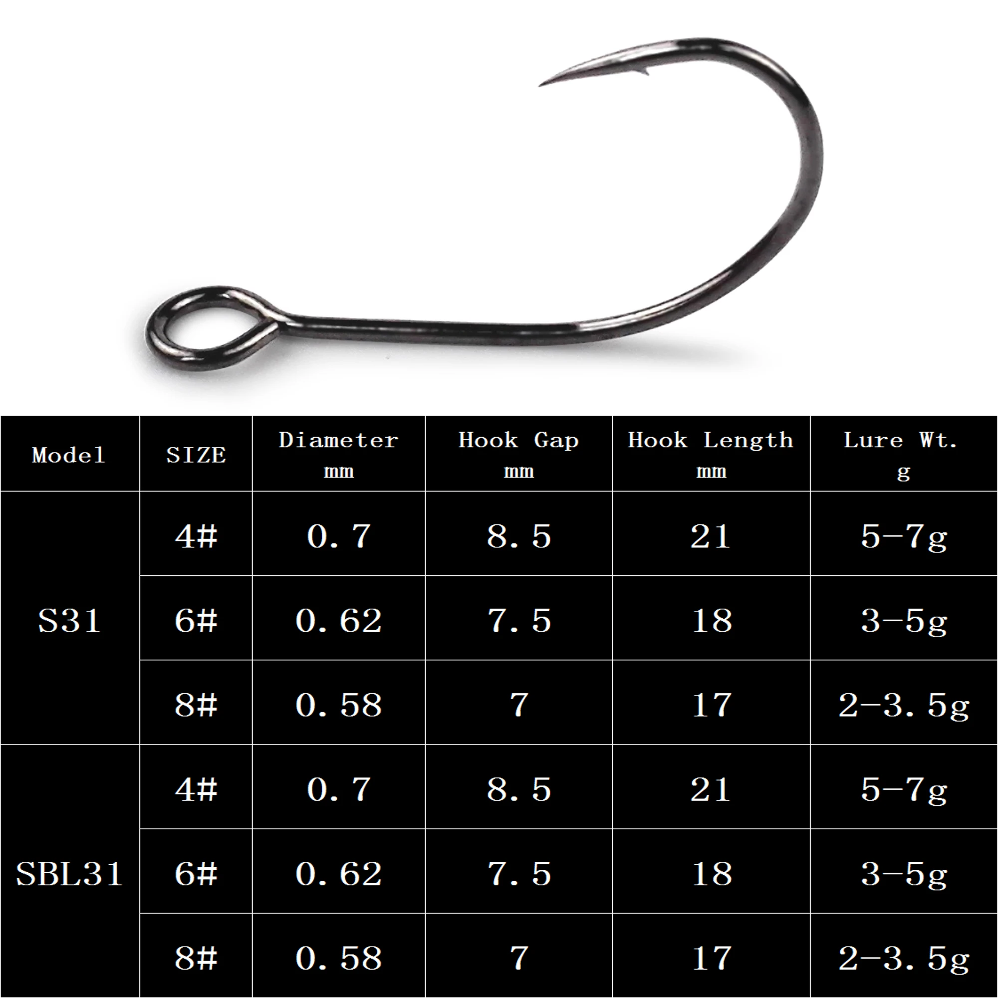 Thetime 100 pcs single barbless hook high carbon steel Barbed fishing hooks tackle for Bass Perch zander crappie spoon fishhook